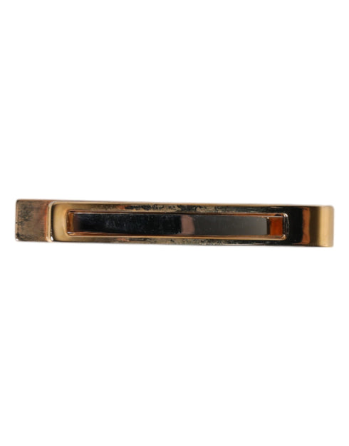 Dolce & Gabbana Multicolor Gold Tone Brass Tie Clip Bar